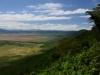 Blick vom Kraterrand in den Ngorongoro Krater